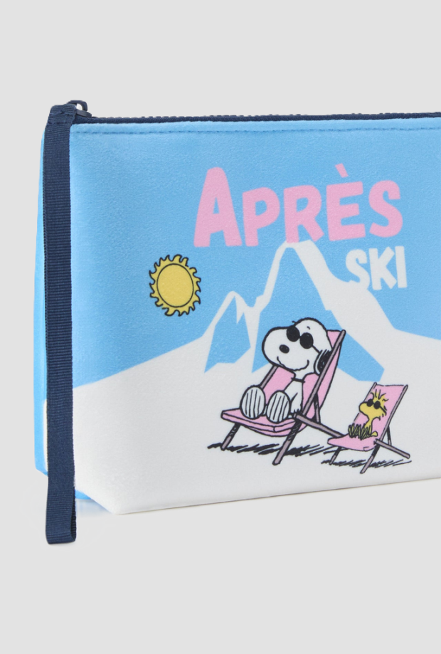 Pochette Aline con Snoopy da bambina azzurro 