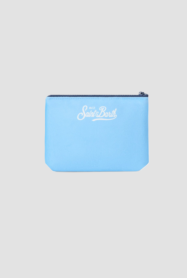 Pochette Aline con Snoopy da bambina azzurro 