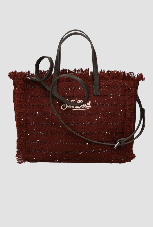 Borsa Colette Tweed da bambina bordeaux 
