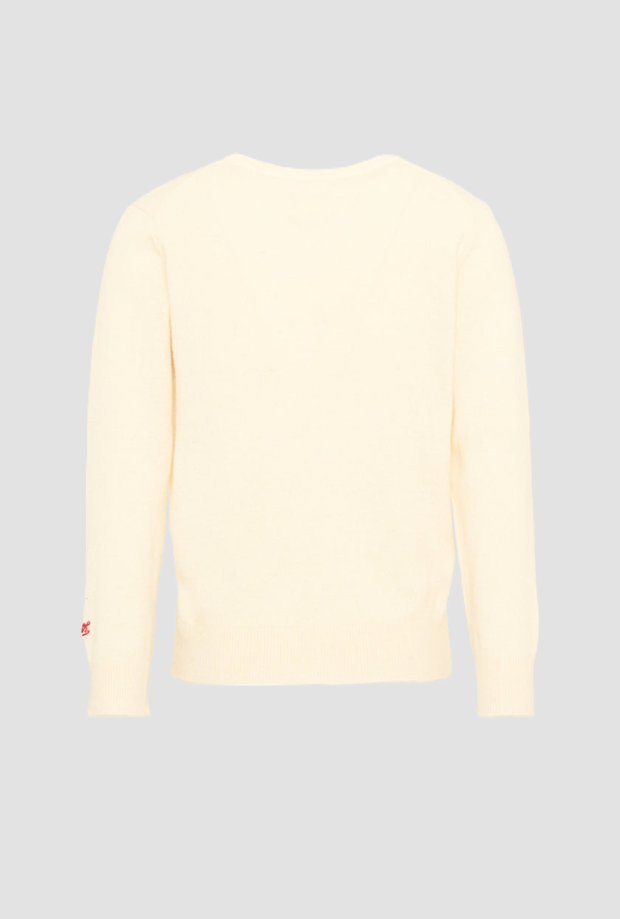 Maglione Douglas con Snoopy da bambino avorio 