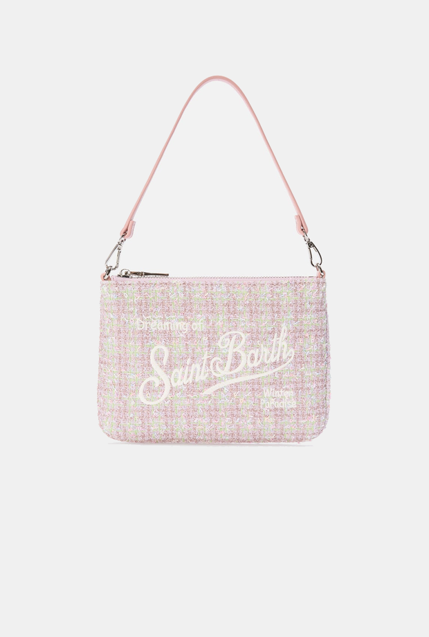 Borsa Parisienne mini in lurex bambina rosa 