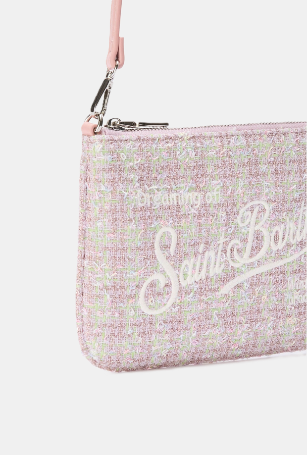 Borsa Parisienne mini in lurex bambina rosa 