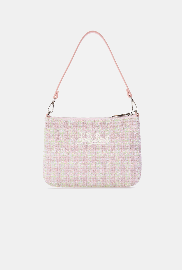 Borsa Parisienne mini in lurex bambina rosa 