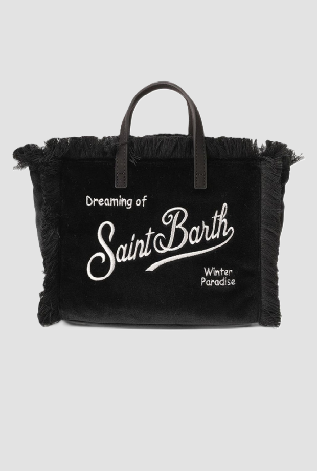 Borsa Vanity Mini Velvet da bambina nera 