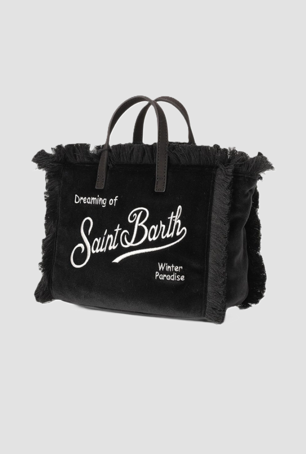 Borsa Vanity Mini Velvet da bambina nera 