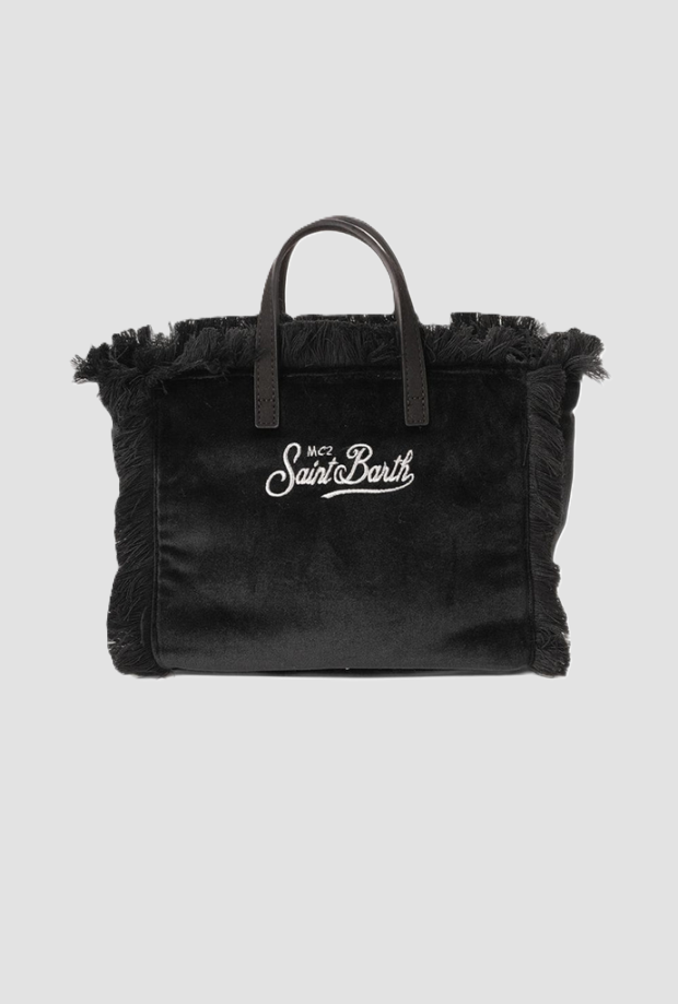 Borsa Vanity Mini Velvet da bambina nera 