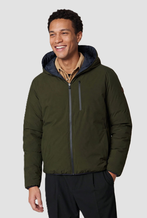 Piumino Ezra uomo verde 