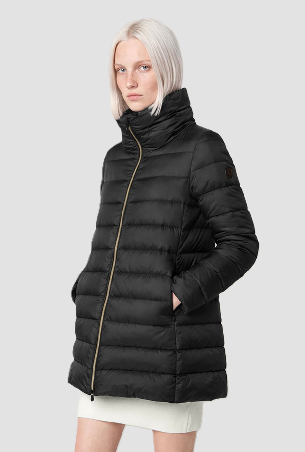 Piumino lungo Lydia donna nero 