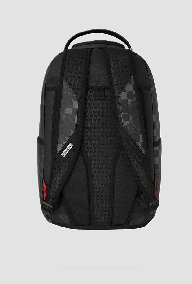 Zaino con grafica Shark unisex nero 
