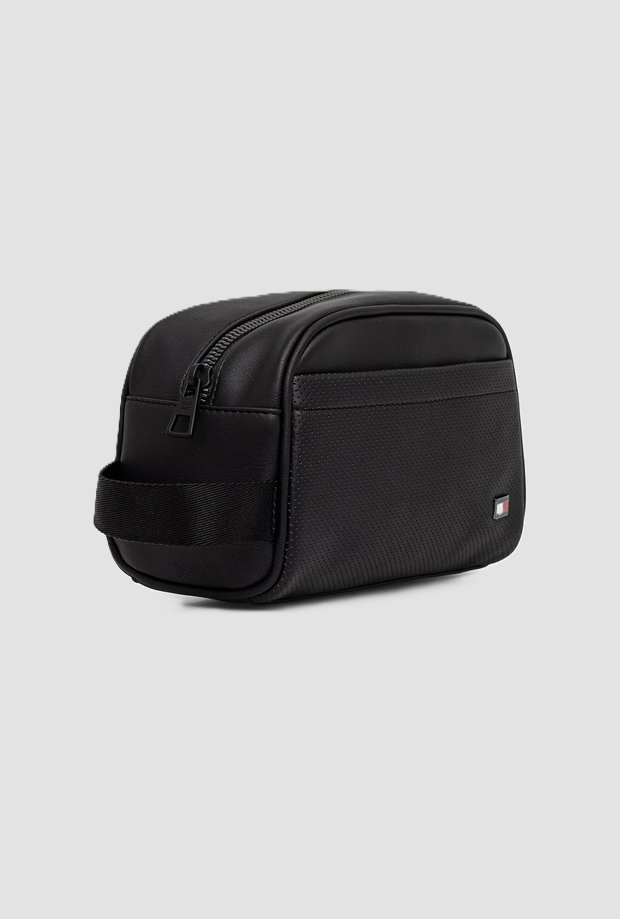 Borsa in eco-pelle da uomo nero 