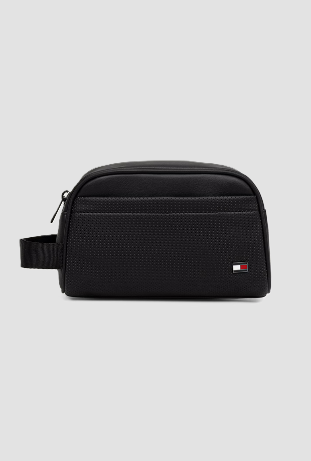 Borsa in eco-pelle da uomo nero 