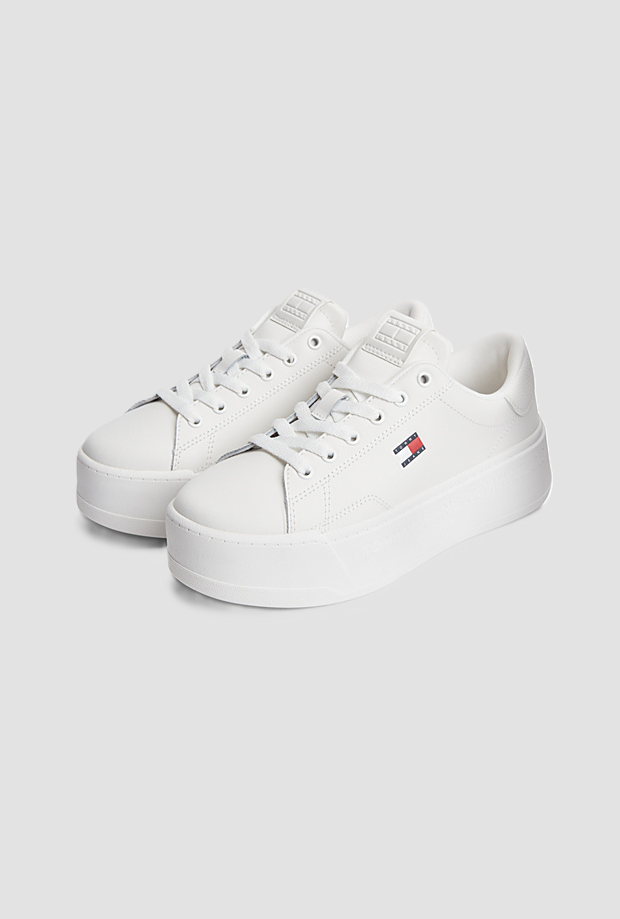 Scarpe con platform da donna bianco 