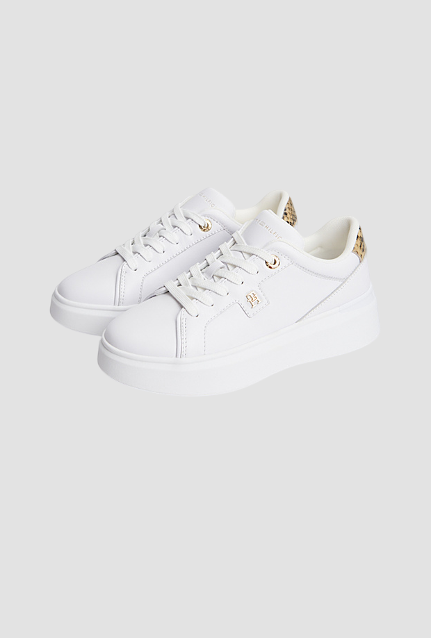 Scarpe con platform da donna bianco 