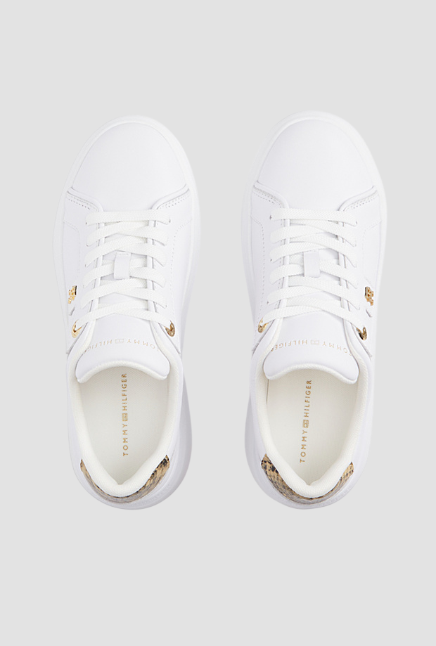 Scarpe con platform da donna bianco 