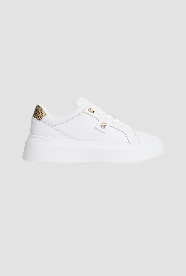 Scarpe con platform da donna bianco 