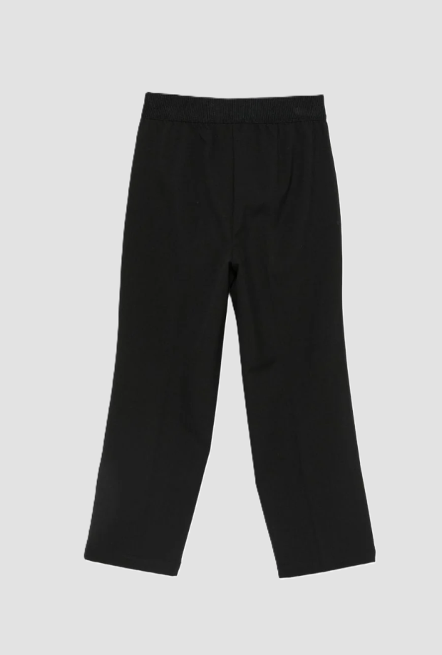 Pantalone a palazzo con pieghe bambina nero 