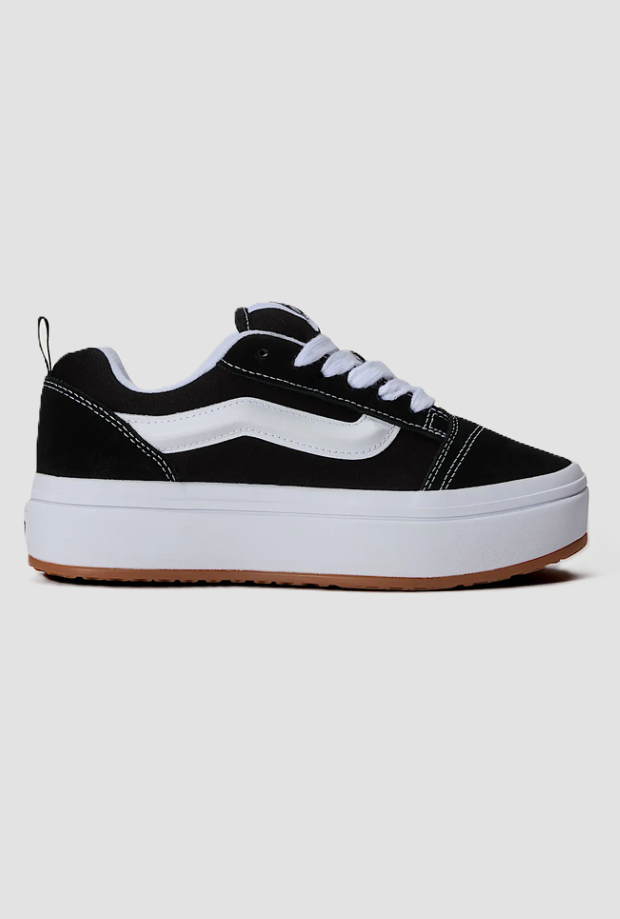 Scarpe Knu Skool Platform donna nero-bianco 