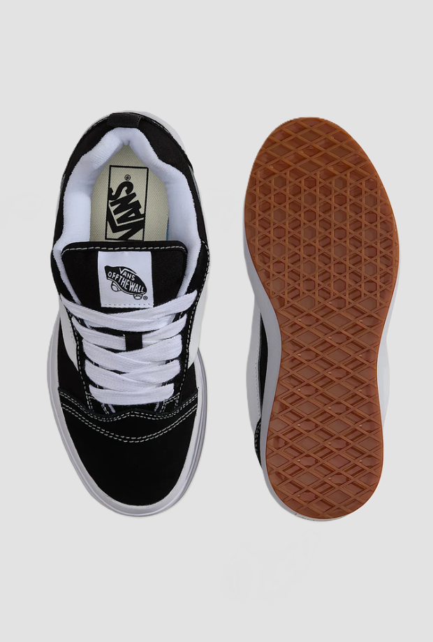 Scarpe Knu Skool Platform donna nero-bianco 