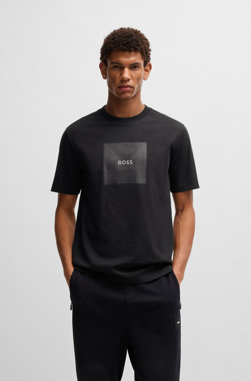 HUGO BOSS Tee Logo Rib 10270342 01001