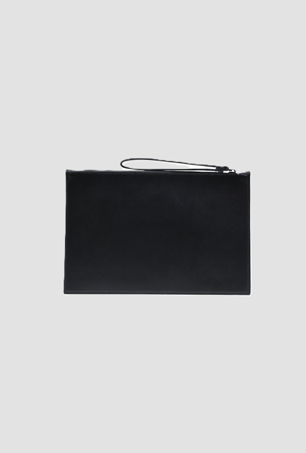 Pochette con tigre unisex nero 