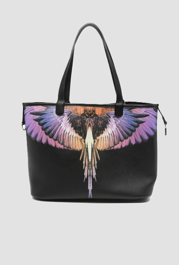 Borsa orange wings donna nero 
