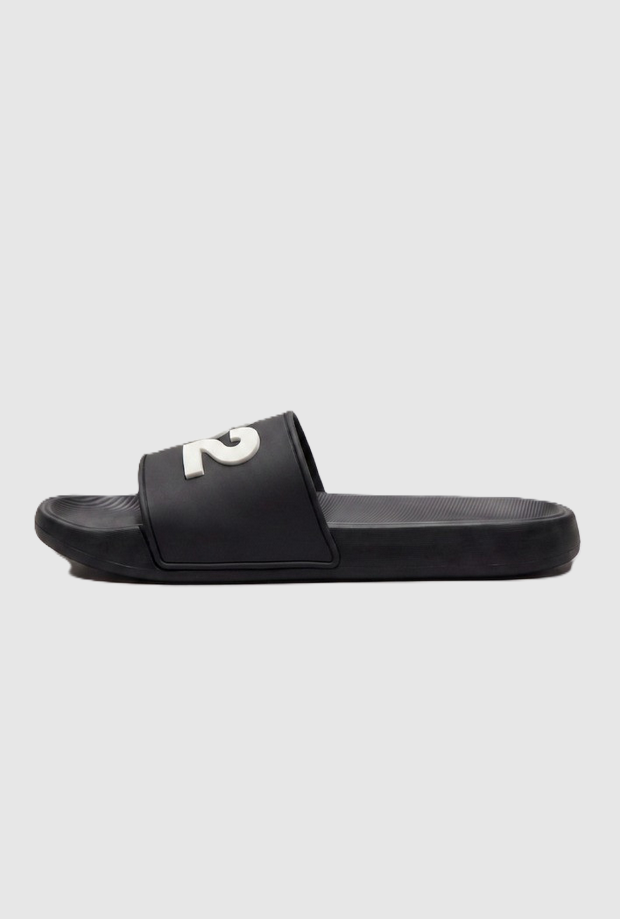 Ciabatte con logo donna nero 