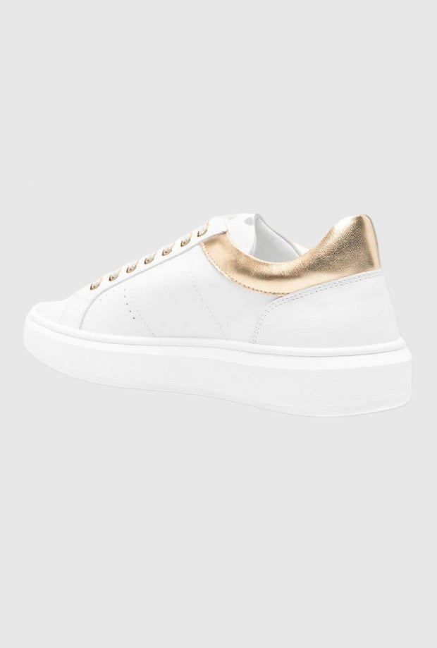 Scarpe bambina bianco-oro 