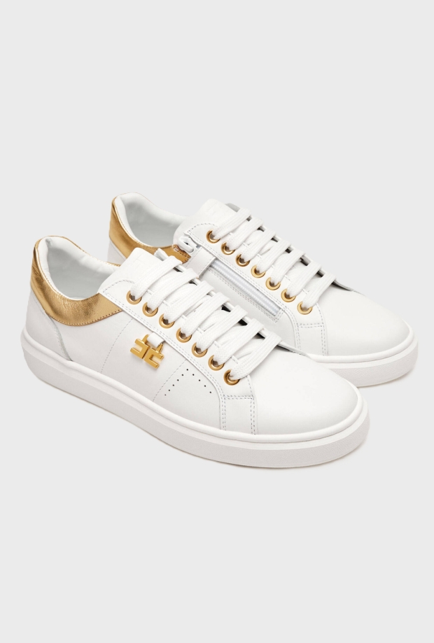 Scarpe bambina avorio-oro 