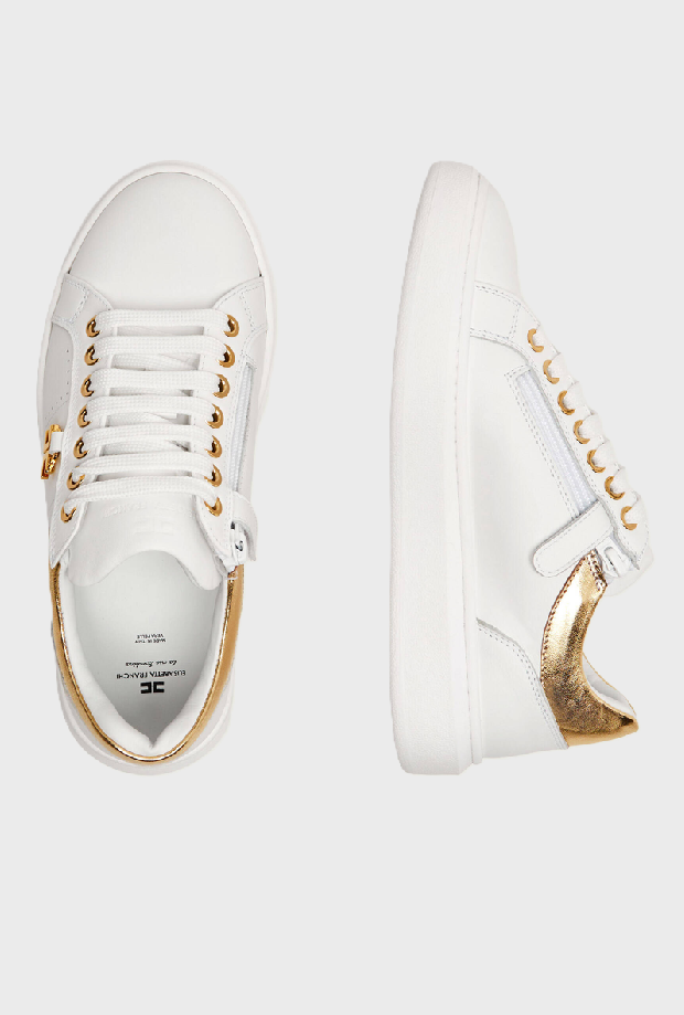 Scarpe bambina avorio-oro 