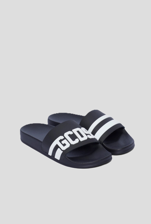 Ciabatte uomo nero-bianco 