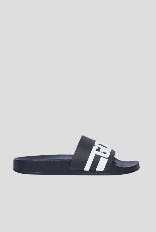 Ciabatte uomo nero-bianco 