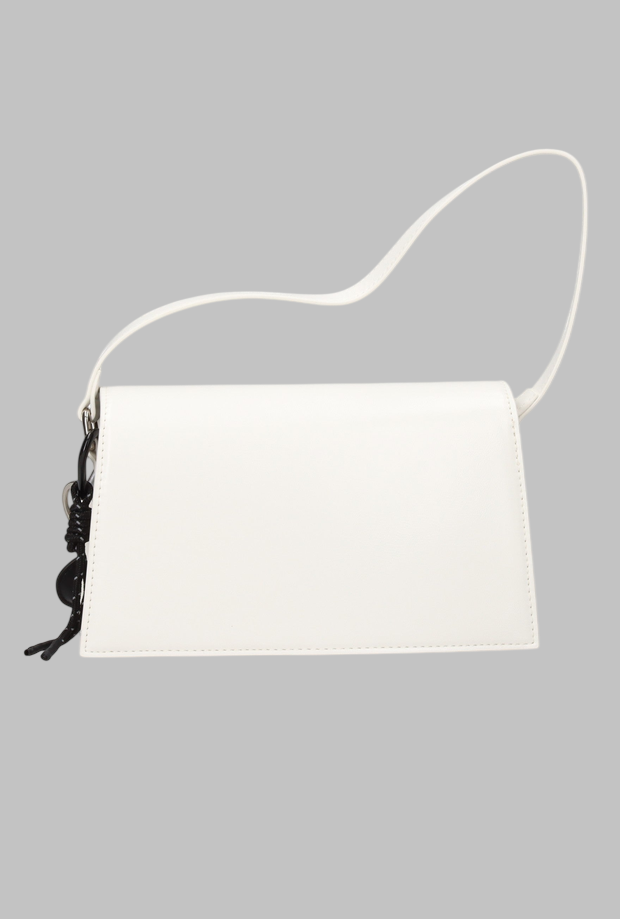 Borsa con charm a cuore da donna bianco 