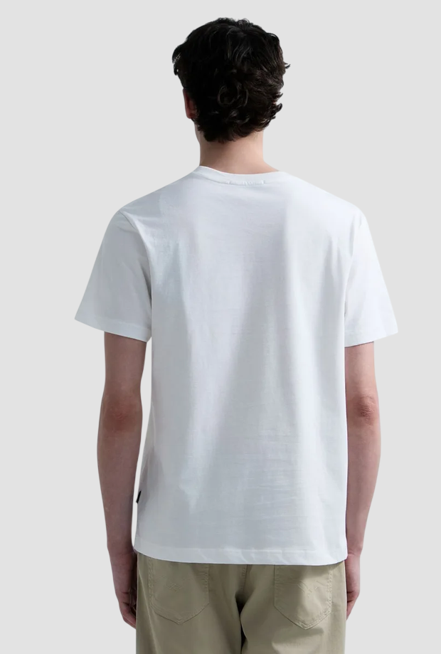 T-shirt con stampa vintage uomo bianco M3352 .000.2660011 REPLAY